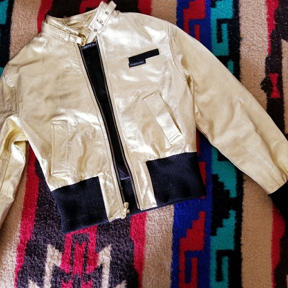 Members Only Jacket Gold Size 8